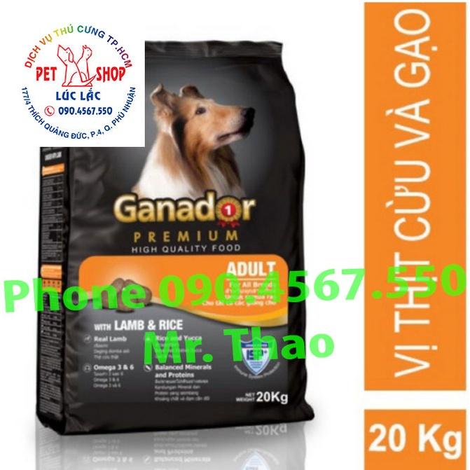 [20KG] Thức ăn cho chó trưởng thành Ganador vị thịt cừu & gạo - Ganador Lamb & Rice 20KG