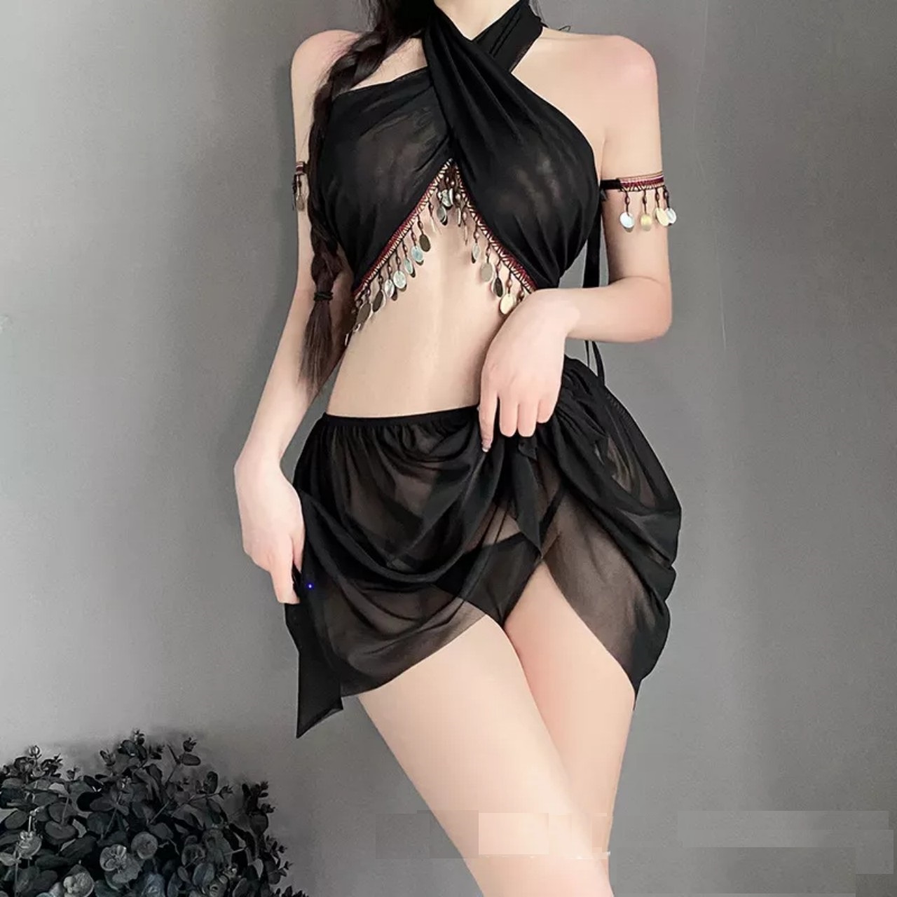 Váy ngủ cosplay ấn độ xẻ tà 2725