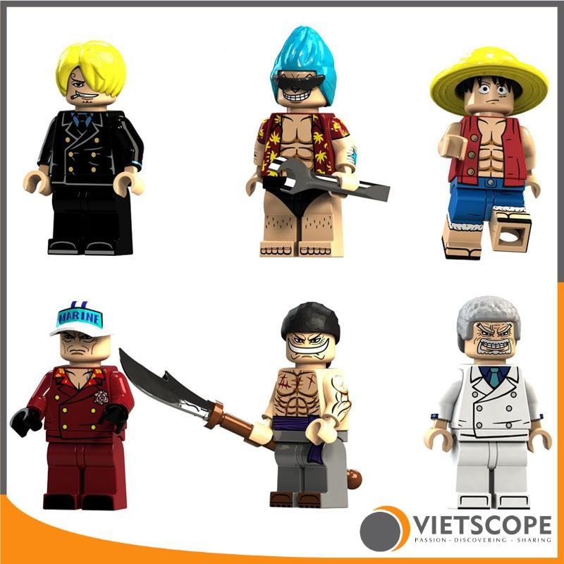 Lắp ráp 14 nhân vật Vua Hải Tặc One Piece - Non lego - 7025