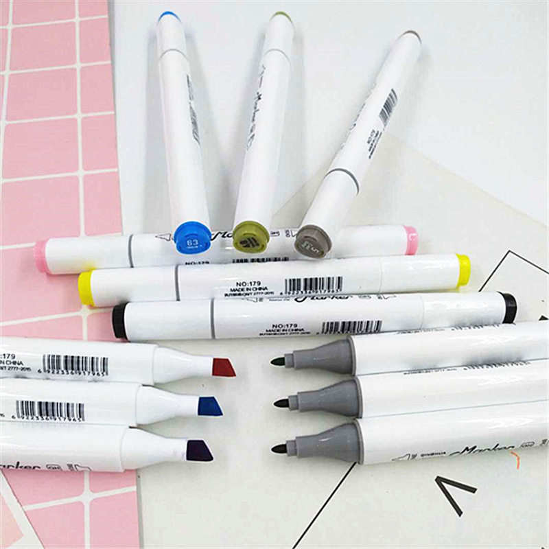 Bút Marker Hộp Nhựa Cao Cấp 36/48/60 Màu