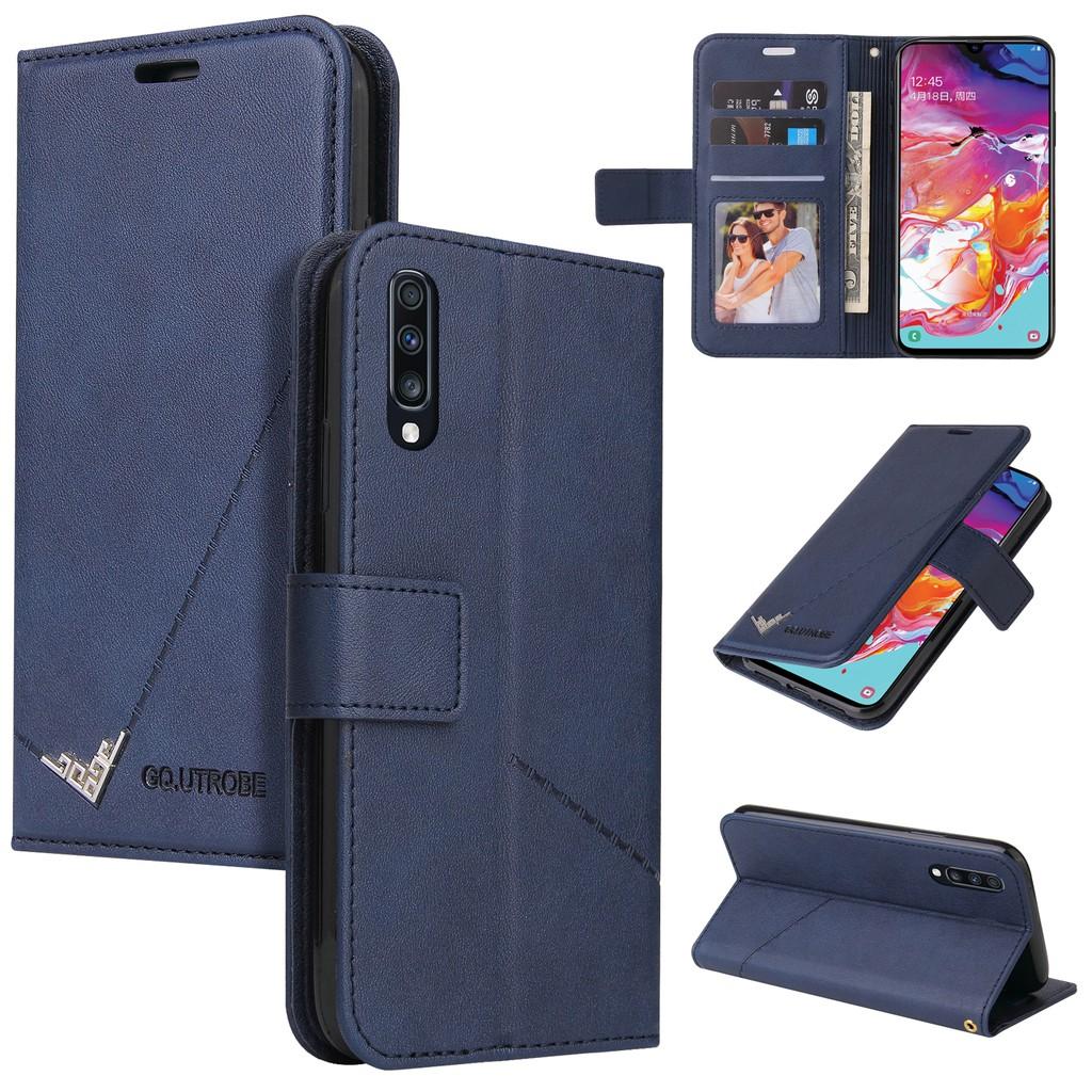 Ốp điện thoại da PC PU cứng dạng ví nắp lật cho Samsung Galaxy A70S A50S A30S A20S A10S A70 A50 A40 A30 A20 A10