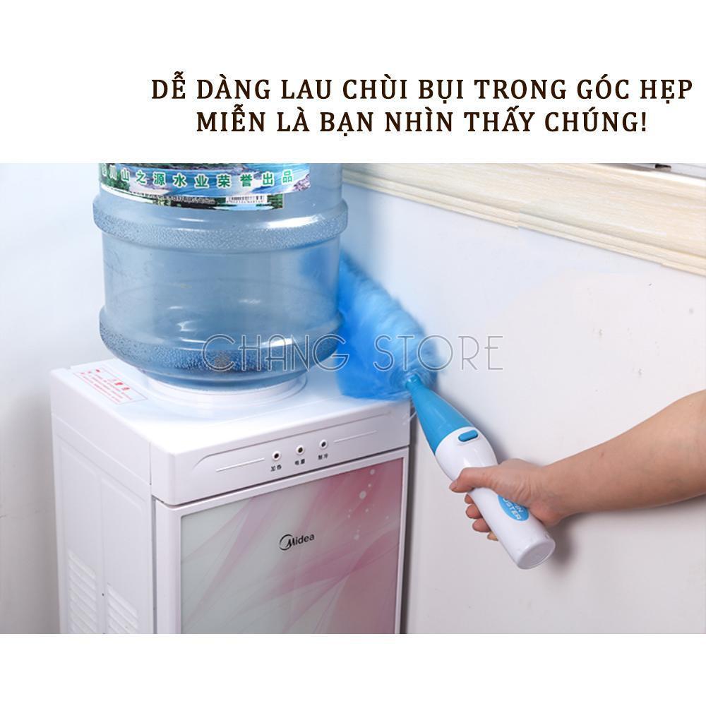 Chổi Quét Bụi Spin Duster Lông Mềm Quét Bụi Bằng Điện Mọi Ngóc Ngách Tiện Ích