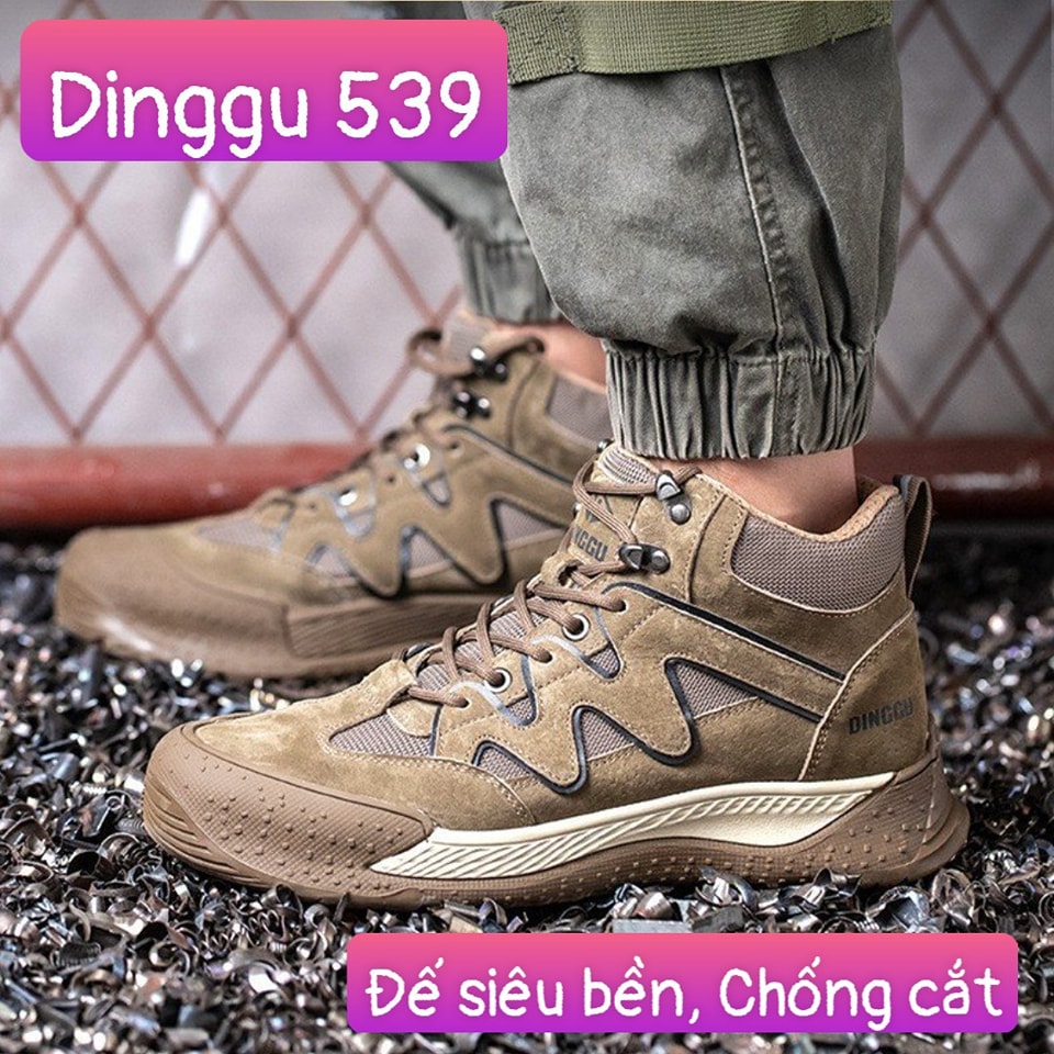 Giày Bảo Hộ Lao Động DINGGU 539, Thể Thao, Chống Trơn Trượt, Chống Đinh, Chống Va Đập, Siêu Nhẹ, Thoáng Khí, Mẫu Mới 2023, Nhập khẩu Trung Quốc, Tặng Kèm Vớ