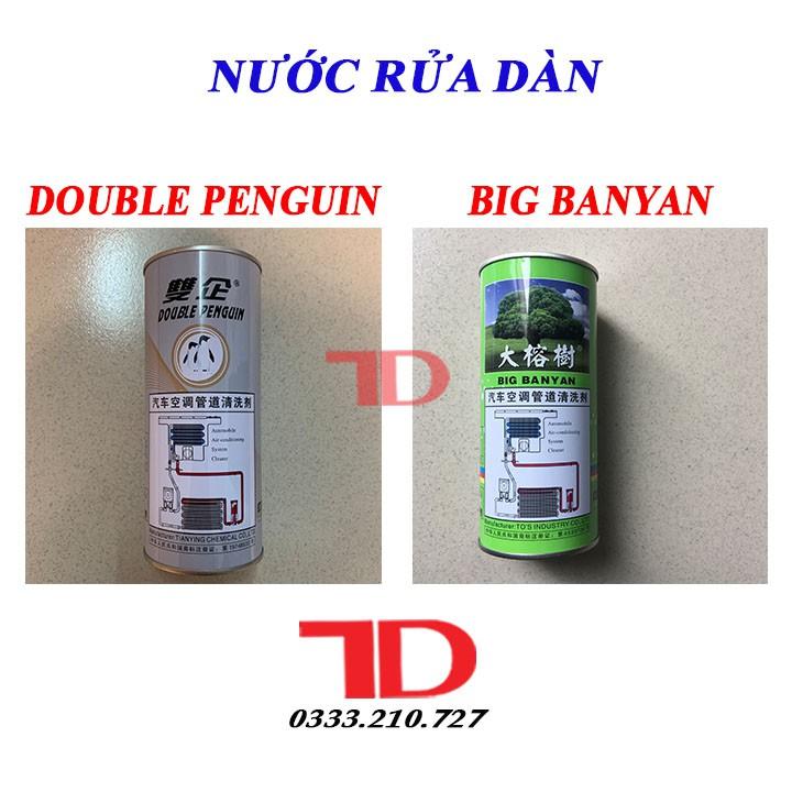 Nước Rửa Dàn BIG BANYAN 400ML, DOUBLE PEGUIN 400ML, NƯỚC XÚC RỬA ĐƯỜNG ỐNG GAS CHO DÀN NÓNG DÀN LẠNH