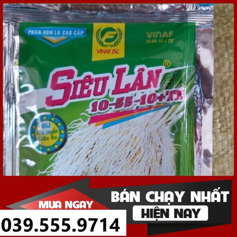 1 GÓI SIÊU LÂN XANH 10-55-10+TE GÓI 15G -TĂNG SỨC ĐỀ KHÁNG VỚI SÂU BỆNH, TĂNG TỈ LỆ ĐẬU QUẢ