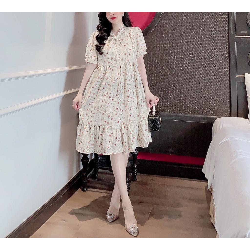 Đầm bầu BABYDOLL hoa nhí