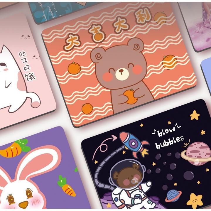 Tấm Lót Chuột Chống Trượt Hình Gấu Hoạt Hình Phong Cách Hàn Quốc