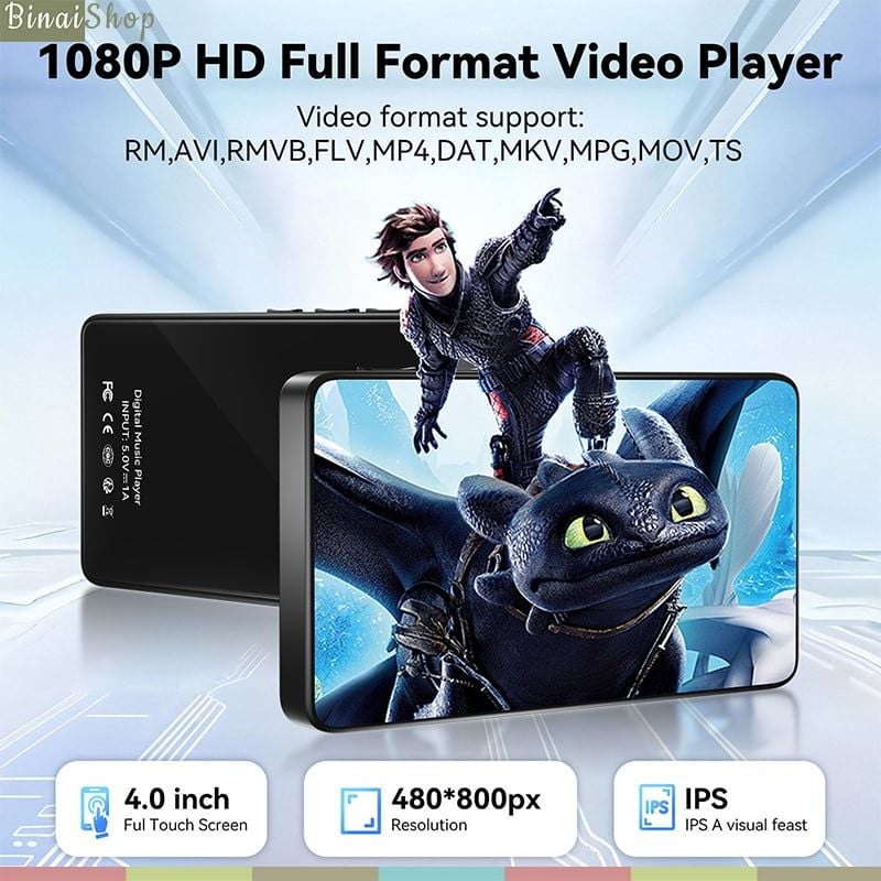 Ruizu D65 - Máy Nghe Nhạc HiFi Lossless Android 14, Ram 4GB+64GB, Hỗ Trợ Wifi - Bluetooth 5.0, Xem Video 1080P - Hàng chính hãng