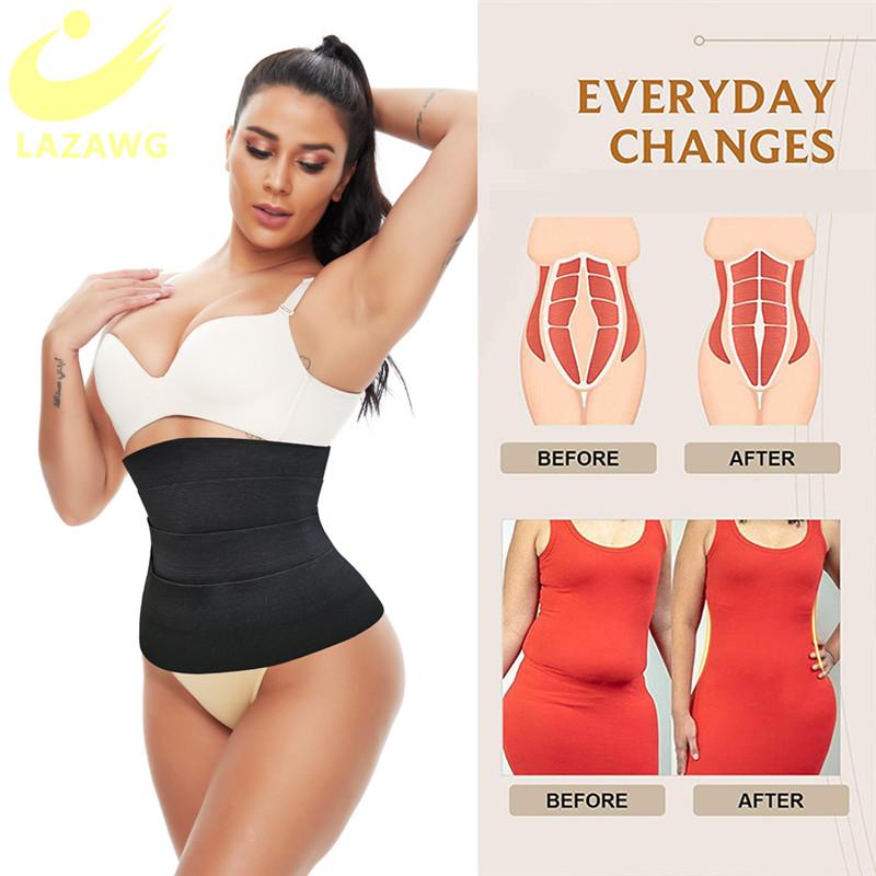 LAZAWG Nữ Eo Huấn Luyện Thắt Lưng Điều Chỉnh Giật Băng Quấn Giảm Béo Định Áo Tập Điều Khiển Tập Toàn Thân Sỉ