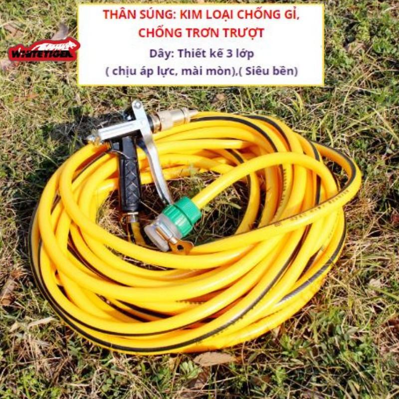 Vòi xịt nước rửa xe thông minh làm sạch mọi thứ bằng nước áp lực cao với nhiều chế độ 206400
