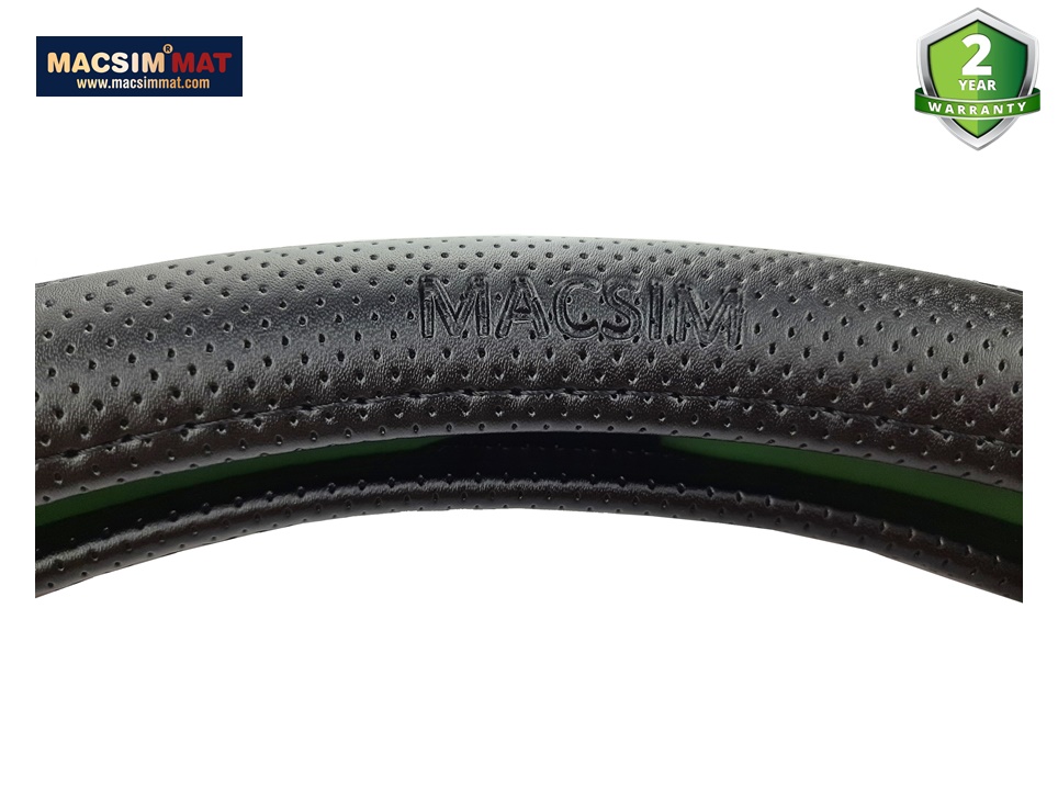 Bọc vô lăng cao cấp chất liệu da thật - Khâu tay 100% size M - nhãn hiệu L17T Macsim mã L17T