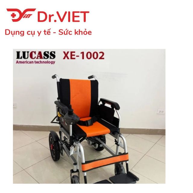 Xe lăn điện bánh nhỏ LUCASS XE-1002 Chính hãng- Hỗ trợ di chuyển cho người già, người bệnh đi lại khó khăn, điều khiển thông minh, khung thép sơn tĩnh điện