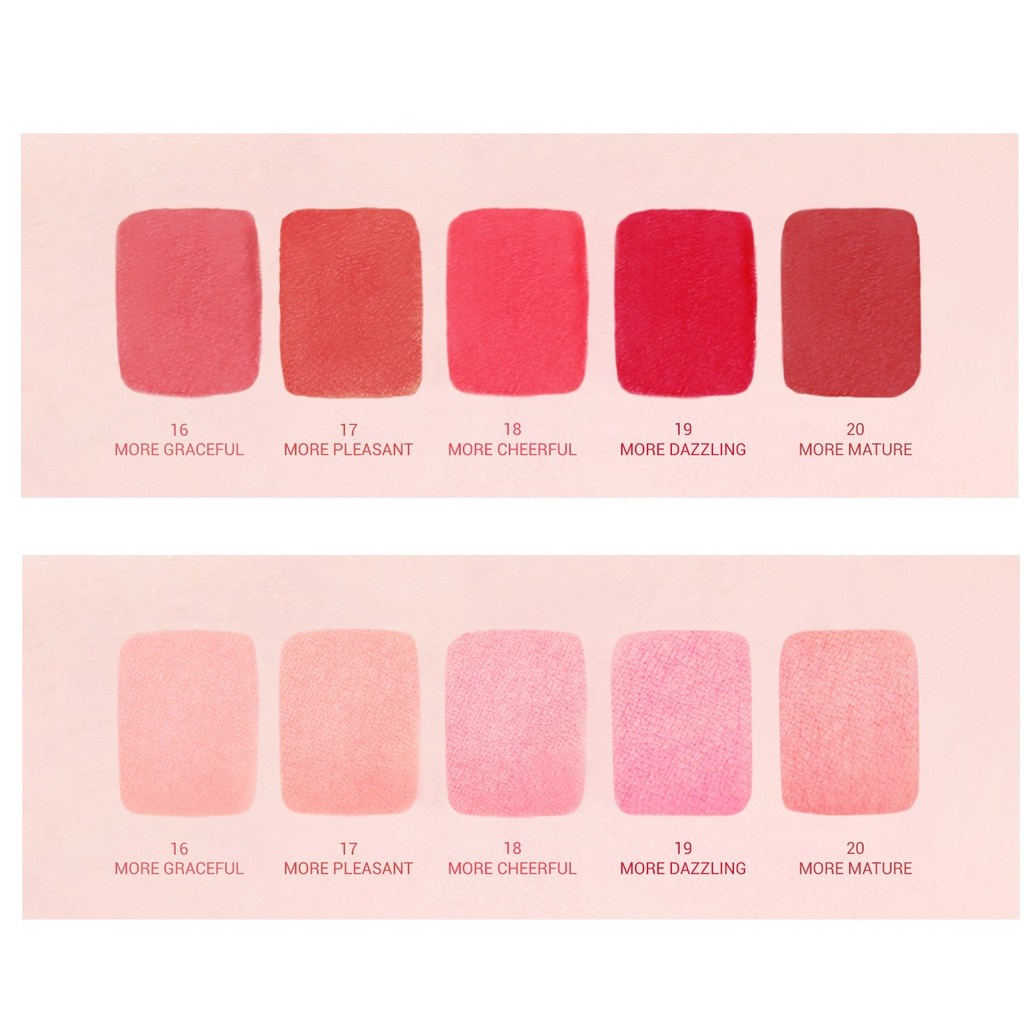 Son kem lì Bbia Last Velvet Lip Tint - 18 More Cheerful 5g (Màu hồng tươi)