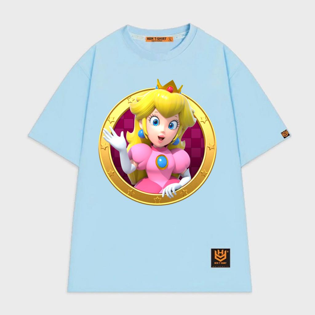 Áo thun tay lỡ unisex công chúa Peach game super Mario vui nhộn BND27