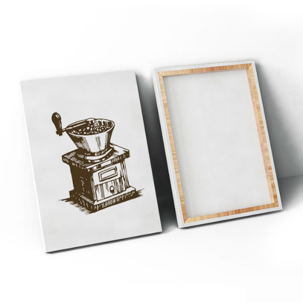 Bộ 3 Tranh Canvas Viền Composite Treo Tường Quán Cà Phê Retro W080