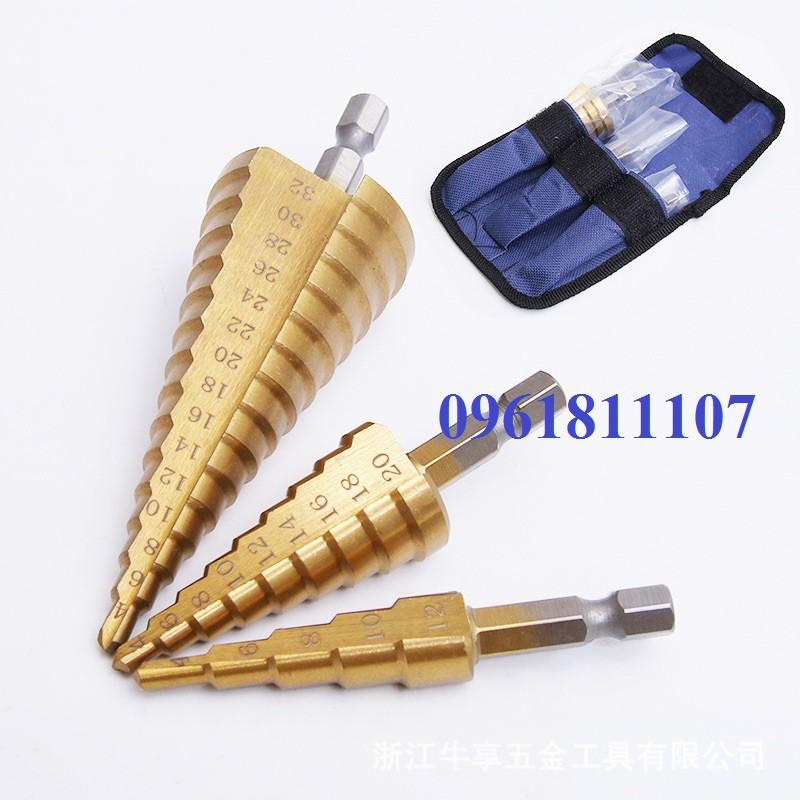 Bộ 3 mũi khoan tháp 4-32mm