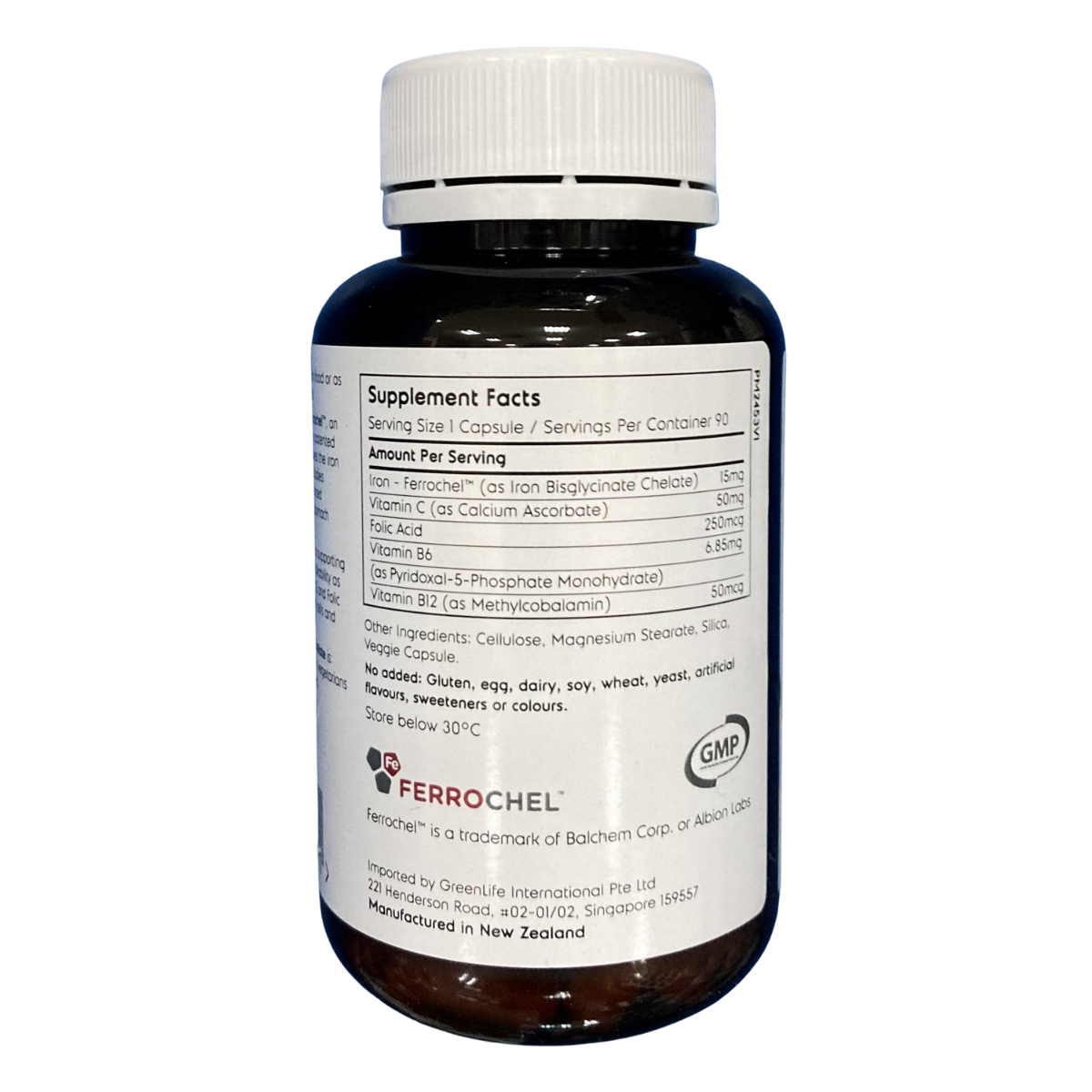 Viên Uống Bổ Sung Chất Sắt Greenlife Iron Chelate w Ferrochel Hỗ Trợ Tuần Hoàn Máu Và Hệ Tiêu Hóa