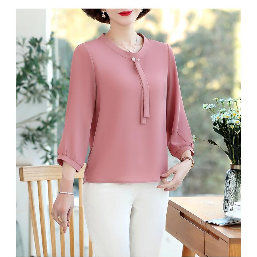 áo kiểu trung niên thanh lịch (thoitrangbigsize05) n49-221
