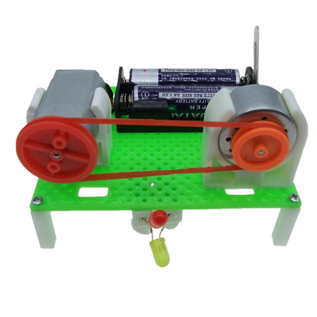 Battery Powered Robot Car Assembly Electronic DIY Kit Toy With 180RMP Motor
