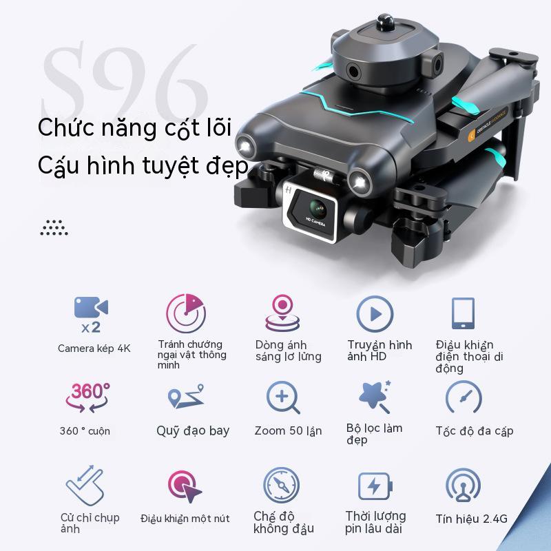 S96 thu nhỏ máy bay điều khiển từ xa nhất định luồng ánh sáng từ máy bay chống chướng ngại bốn cánh