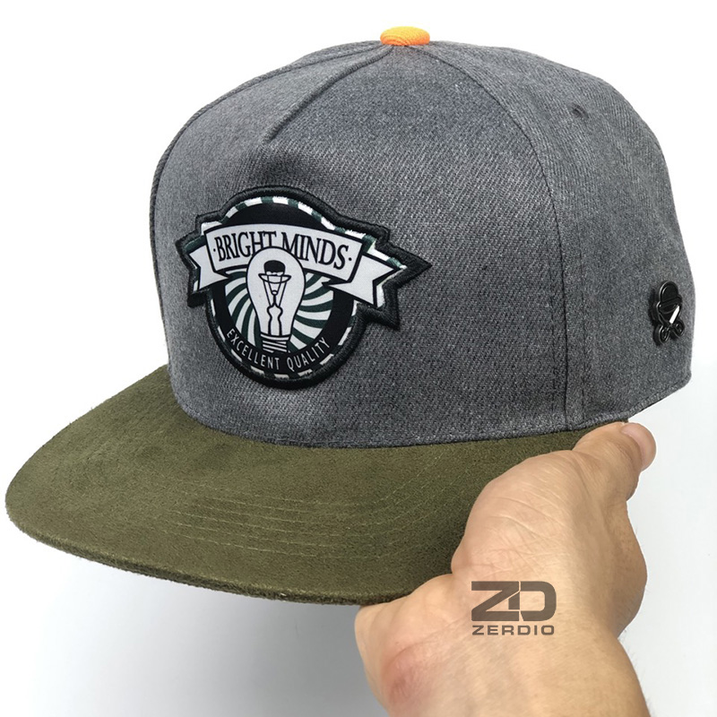 Mũ hiphop, Nón snapback nam nữ SN74 màu xám phong cách cá tính