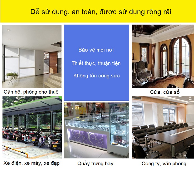 Hình ảnh Chuông báo cảm biến rung 4R hàng tốt ( Kèm pin )