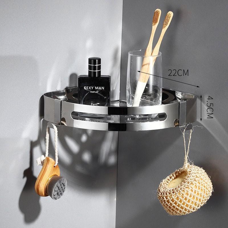 Kệ Góc Phòng Tắm Loại Inox Cao Cấp 304 Cực Kì Sang Trọng- Pt03 - Free Ship Toàn Quốc