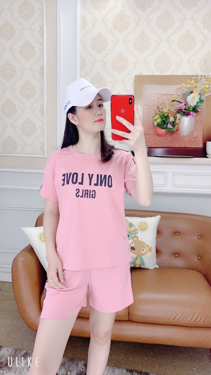 Bộ đồ mặc nhà chất cotton nhẹ nhàng,năng động