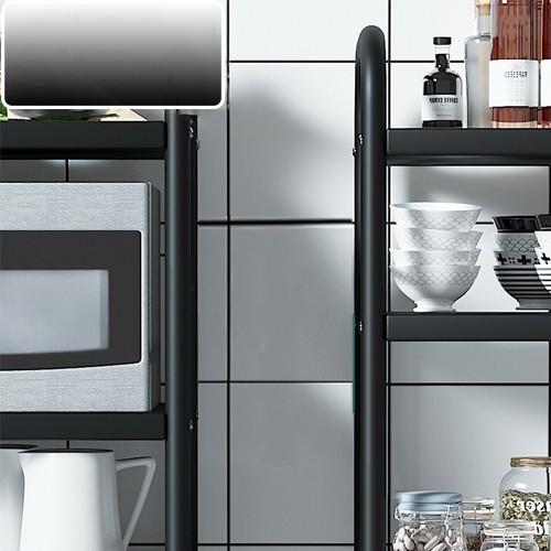 Kệ để đồ nhà bếp, kệ lò vi sóng nhiều tầng tiện lợi, khung sắt sơn tĩnh điện, chân có nệm êm chống xước sàn