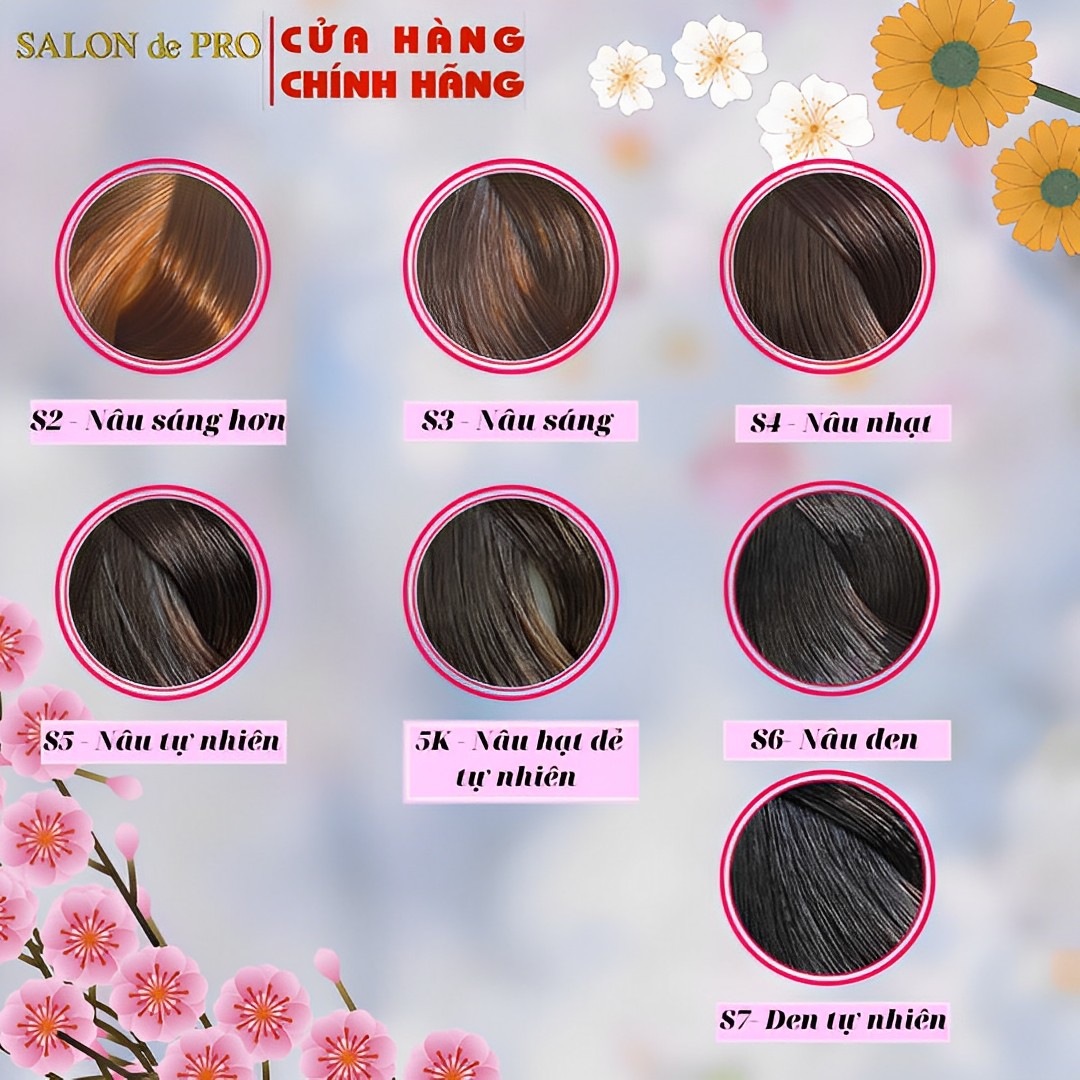 Kem nhuộm tóc Salon de Pro 3 - Màu nâu sáng
