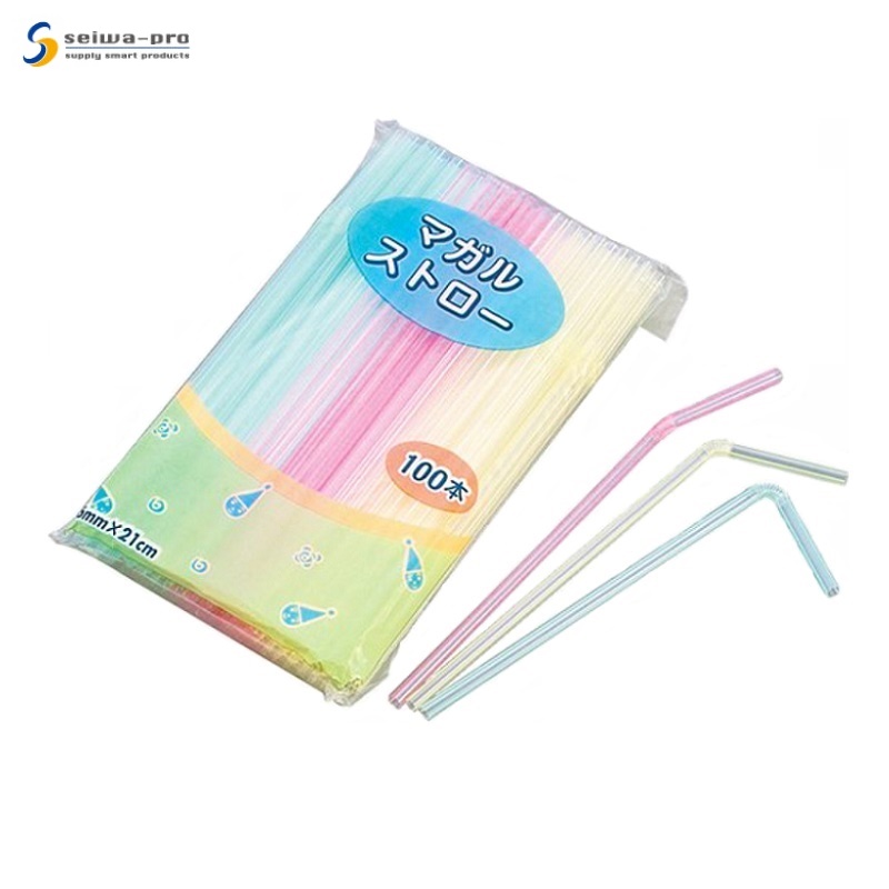 Set 100 chiếc ống hút Kawachi φ6mmx21cm cao cấp không mùi, an toàn cho bạn và gia đình - hàng nội địa Nhật Bản