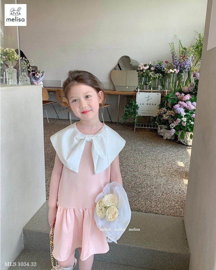 Đầm váy babydoll mùa hè cho bé gái phong cách Hàn Quốc từ 12-35kg chất lụa mềm mịn mát