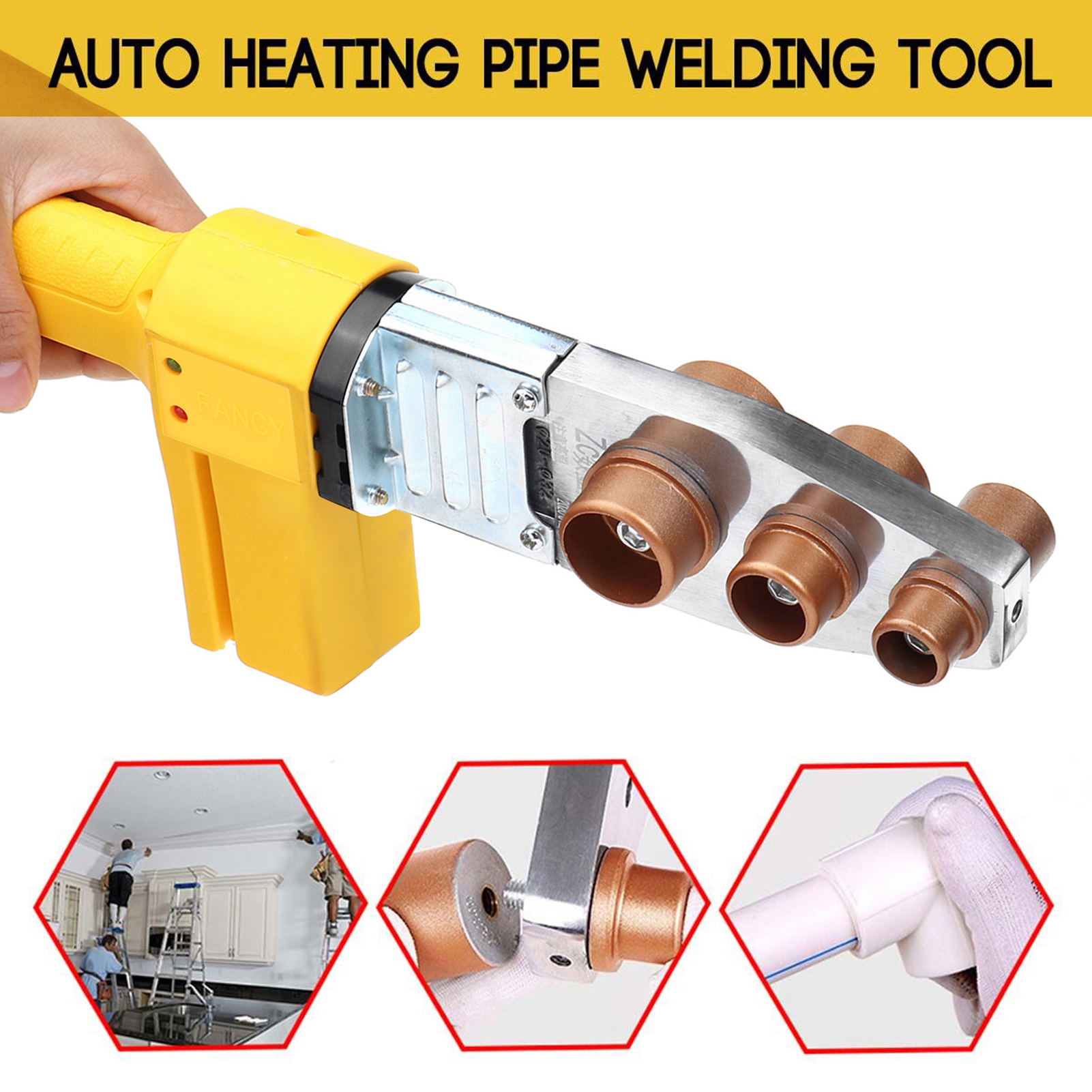 Máy hàn ống nhiệt độ, không đổi điện tử 220V, Máy hàn ống nhựa