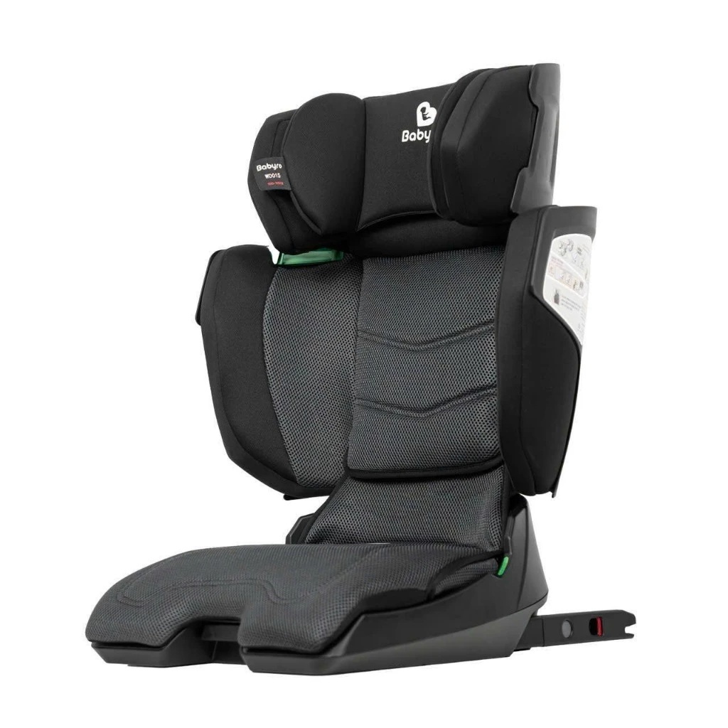 Ghế ngồi ô tô gấp gọn cho bé Babyro i-Trek, cho bé 3-12 tuổi, lắp đặt isofix, tiêu chuẩn R129 bảo vệ cổ vai gáy - Hàng chính hãng