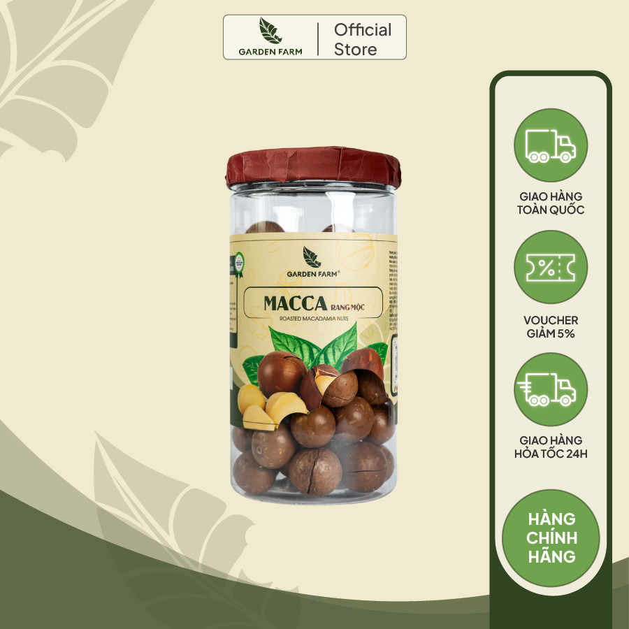 Hạt macca GARDEN FARM hũ 500g