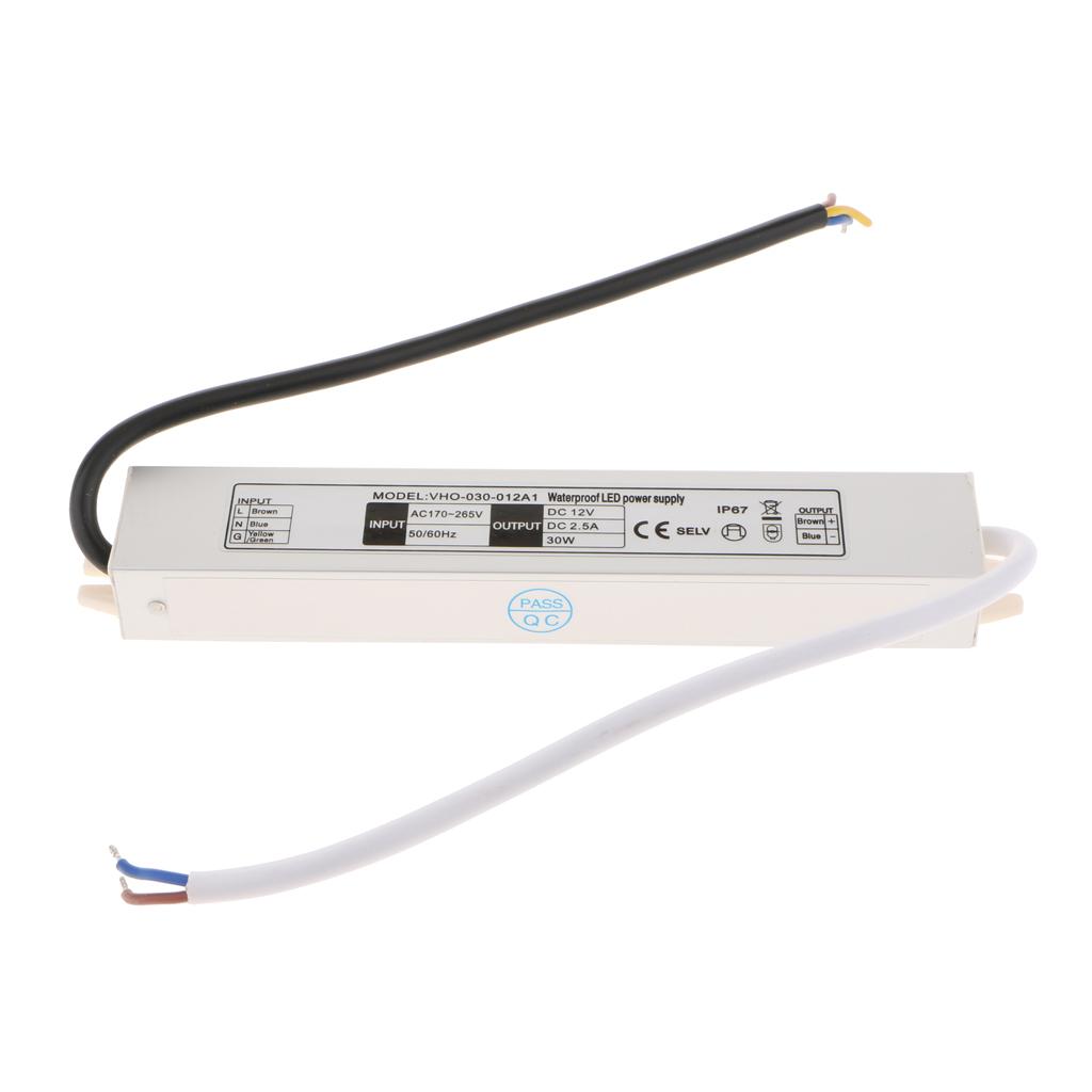 Led Ngoài Trời Máy Biến Áp, 30W Driver 12V DC Đầu Ra, IP67 Cấp Nguồn Đèn Led