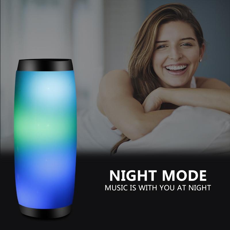 TG157 Loa Bluetooth không dây có đèn LED Loa di động Cột trầm ngoài trời Hộp âm thanh siêu trầm có Mic Hỗ trợ TF FM USB Màu sắc: Xanh lục