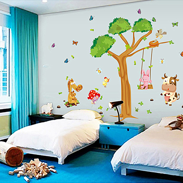 Decal Dán Tường Vườn Thú Binbin 11EB64