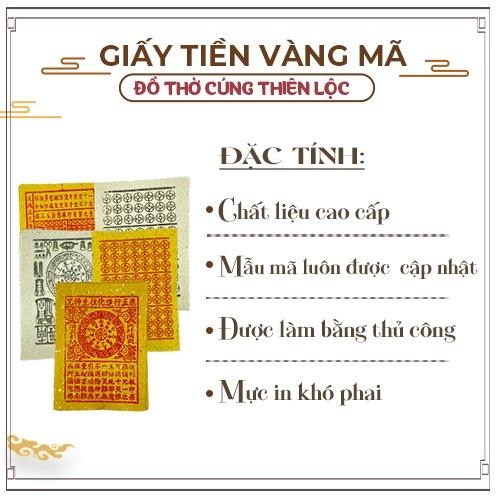 Combo 5 Loại Giấy Tiền Vàng Tiền Trắng Vãn Xanh Thanh Y Thiên Khố Nhang Đèn Thiên Lộc