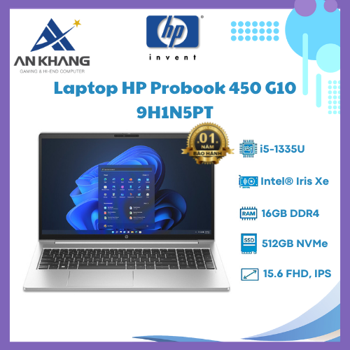 Hình ảnh LAPTOP HP PROBOOK 450 G10 (9H1N5PT) (I5 1335U/16GB RAM/512GB SSD/15.6 FHD/WIN11/BẠC) - Hàng Chính Hãng - Bảo Hành 12 Tháng