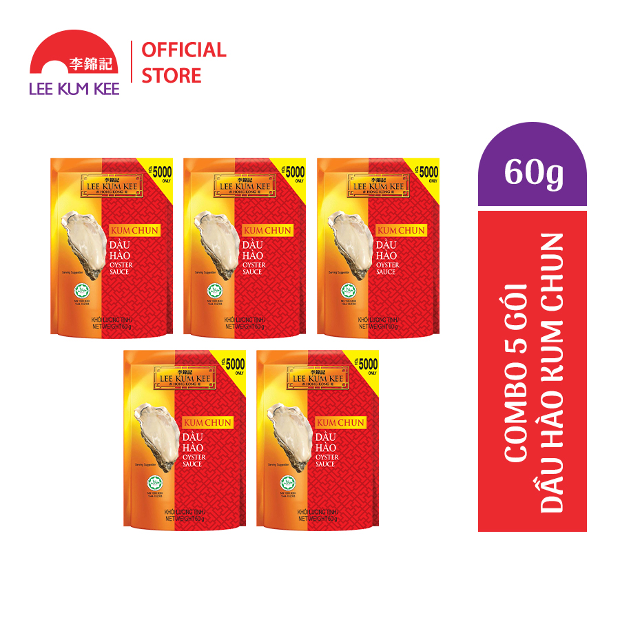 Combo 5 gói Dầu hàu Kum Chun 60g Lee Kum Kee