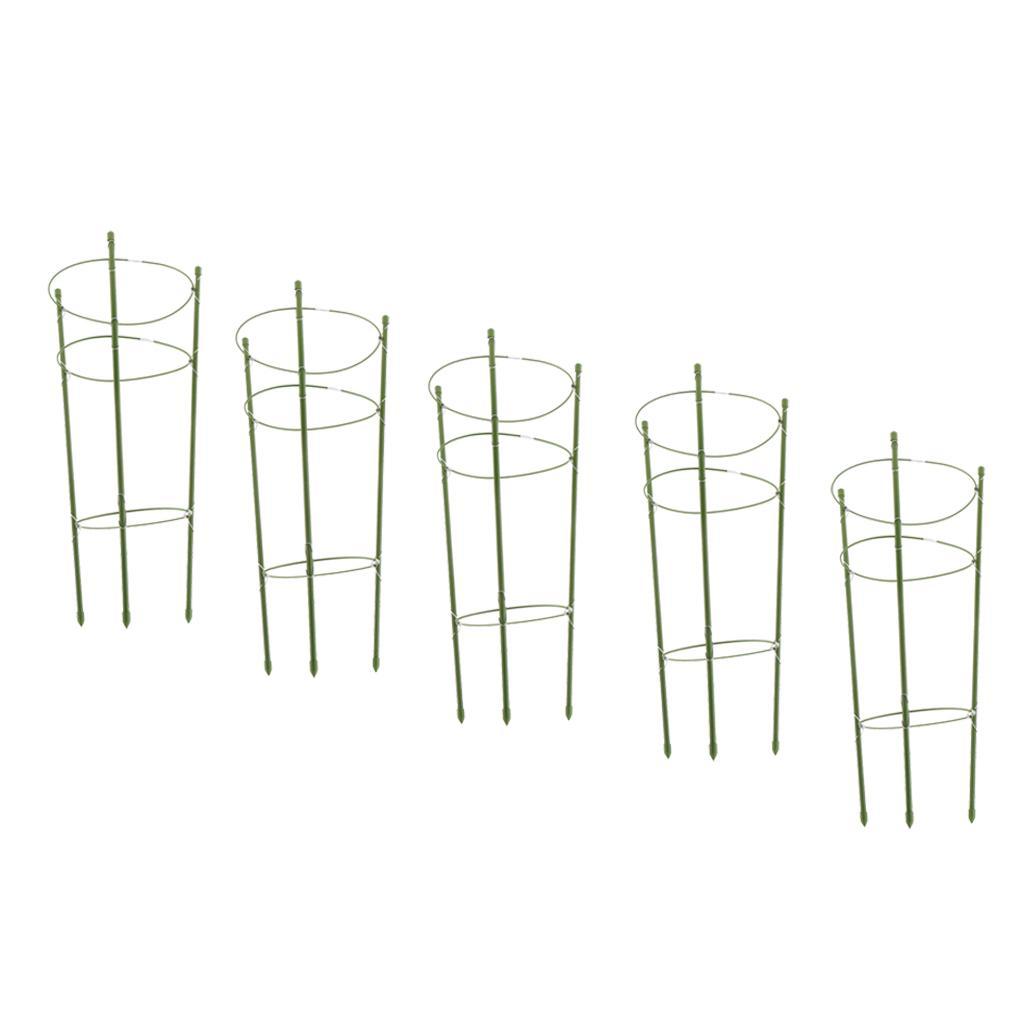 5 X Plant Support Rings Garden Trellis Climbing Plants Flowers
