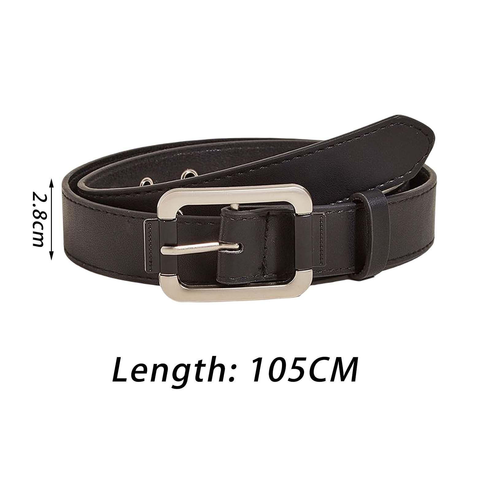 Men Pin Buckle Waist Belt PU Leather Fashion for Coats Daily wearing Street
