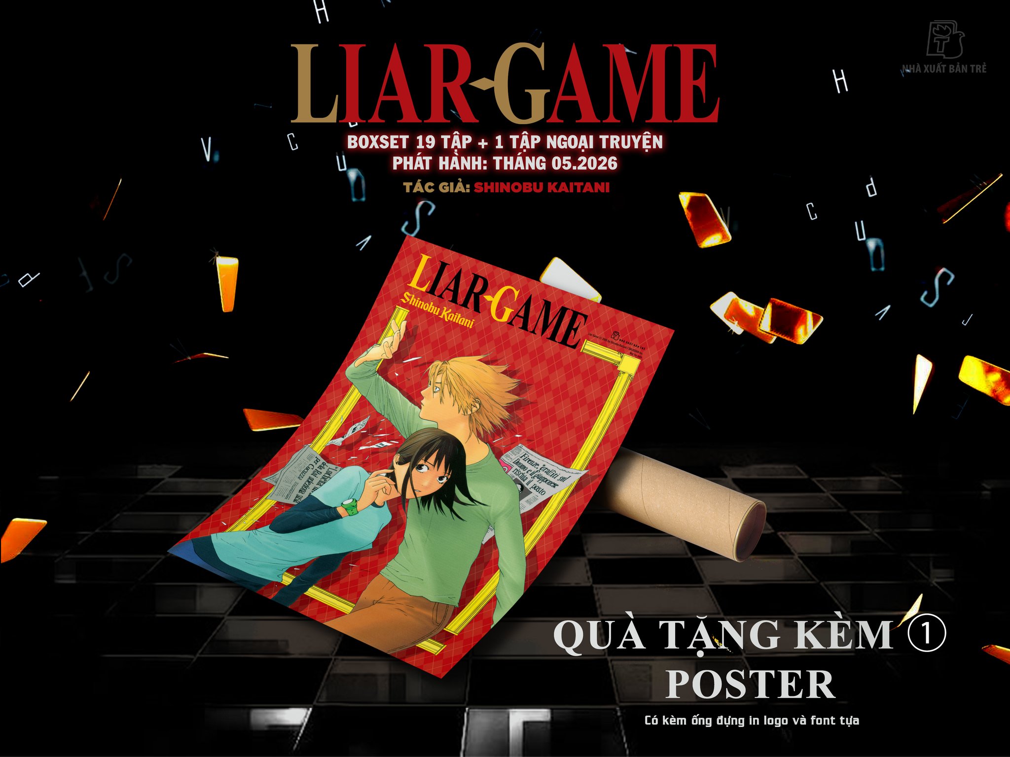Boxset LIAR GAME 20 TẬP (19 TẬP + NGOẠI TRUYỆN ROOTS OF A) Tặng Kèm Box Nam Châm + Shikishi Standee + Poster Kèm Ống Đựng