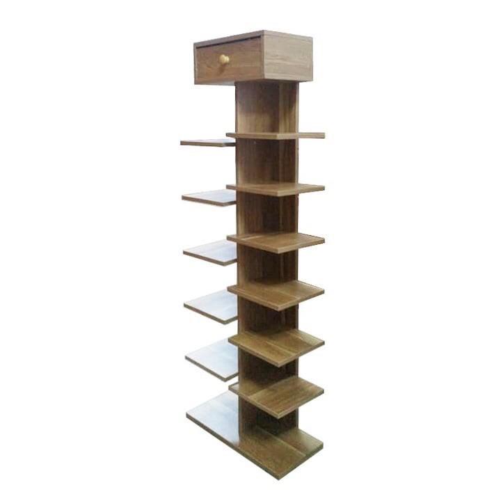 kệ giày gỗ 7 tầng 14 ngăn, kệ giày cây lOẠI TO - gỗ MDF