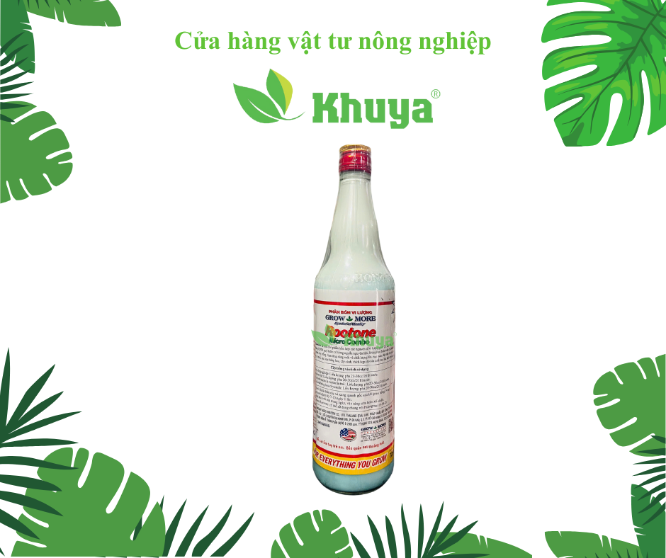 Phân bón vi lượng Growmore SỮA THÁI (Rootone) 725ml Mập Cọng - Trắng Cọng