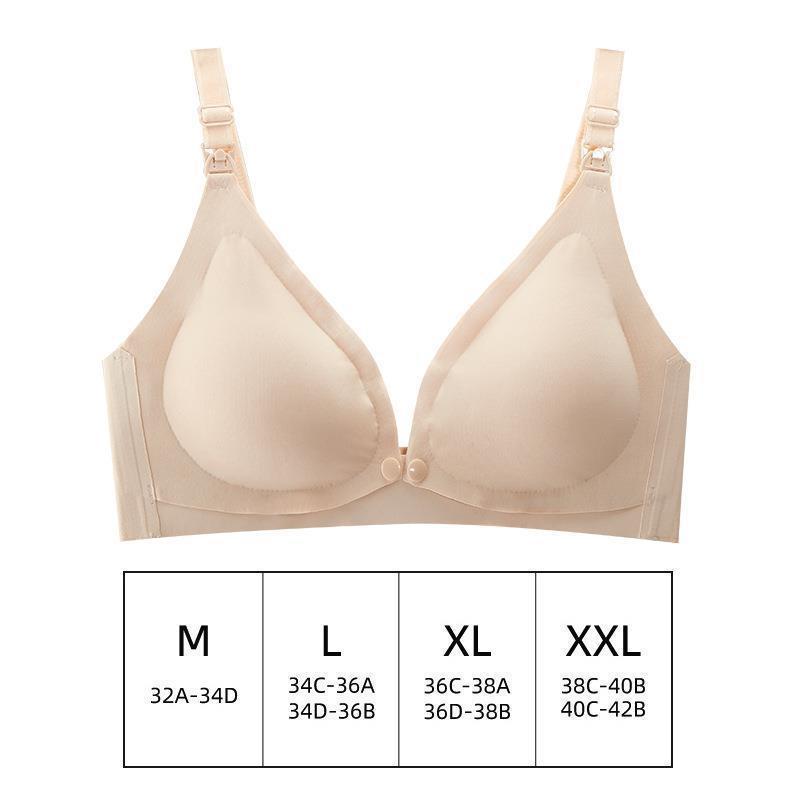 Áo Ngực Bầu Sau Sinh, Áo Lót Cho Con Bú A22 Chất Liệu Su Đúc Trơn Thoáng Khí Chống Chảy Xệ Hàng Cao Cấp – Da – XL