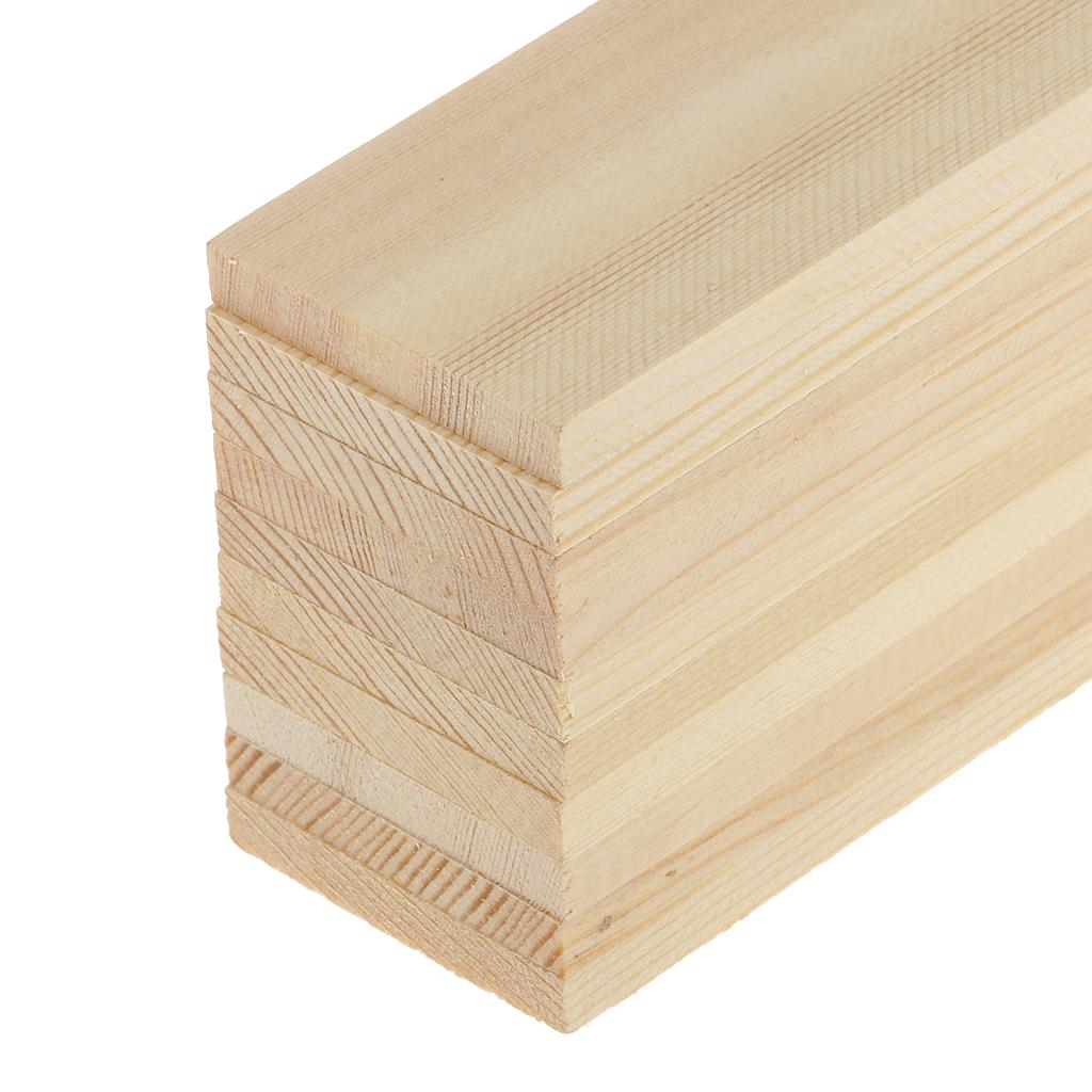 20x Smooth Unfinished Wood Slices Crafting Pieces for Modelling Material