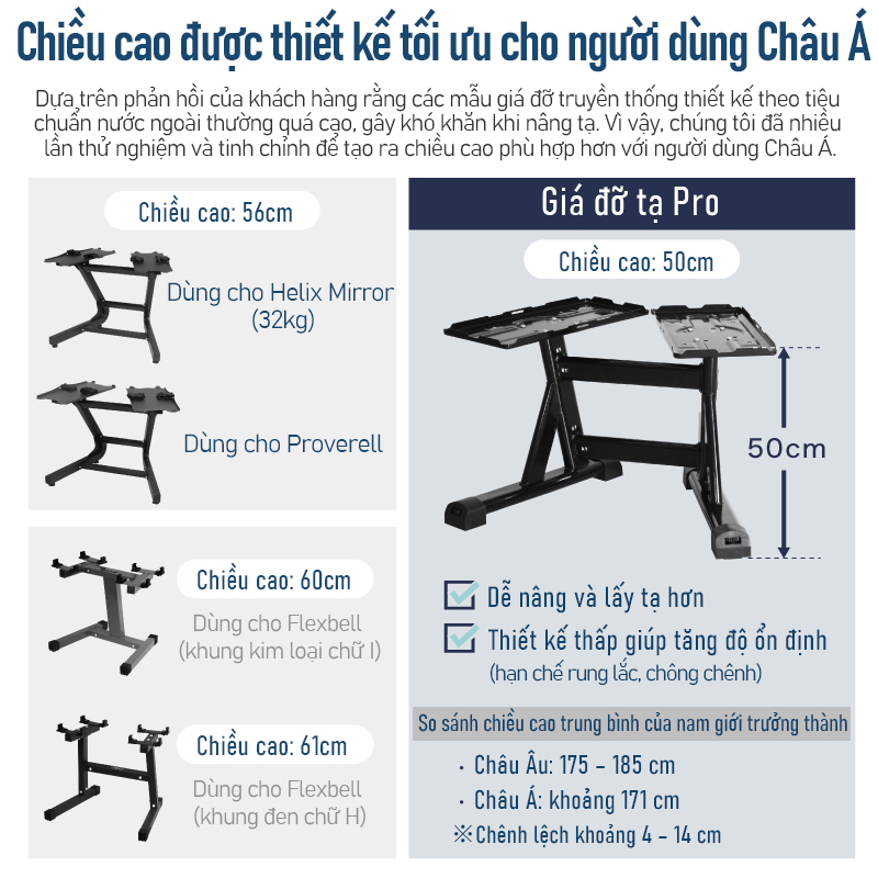 Giá Để Tạ Tay Lysin Đa Năng – Phù Hợp Nhiều Loại Tạ Điều Chỉnh, Bền Bỉ, Tiết Kiệm Không Gian