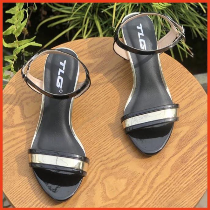TLG Sandal cao gót viền đồng hot trend 2020 trẻ trung năng động 20825
